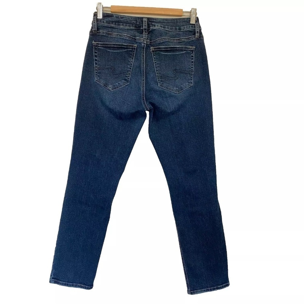 Silver Suki Straight Leg Blue Jeans Women's Sz 30x29 Dark Wash - Picture 2 of 15